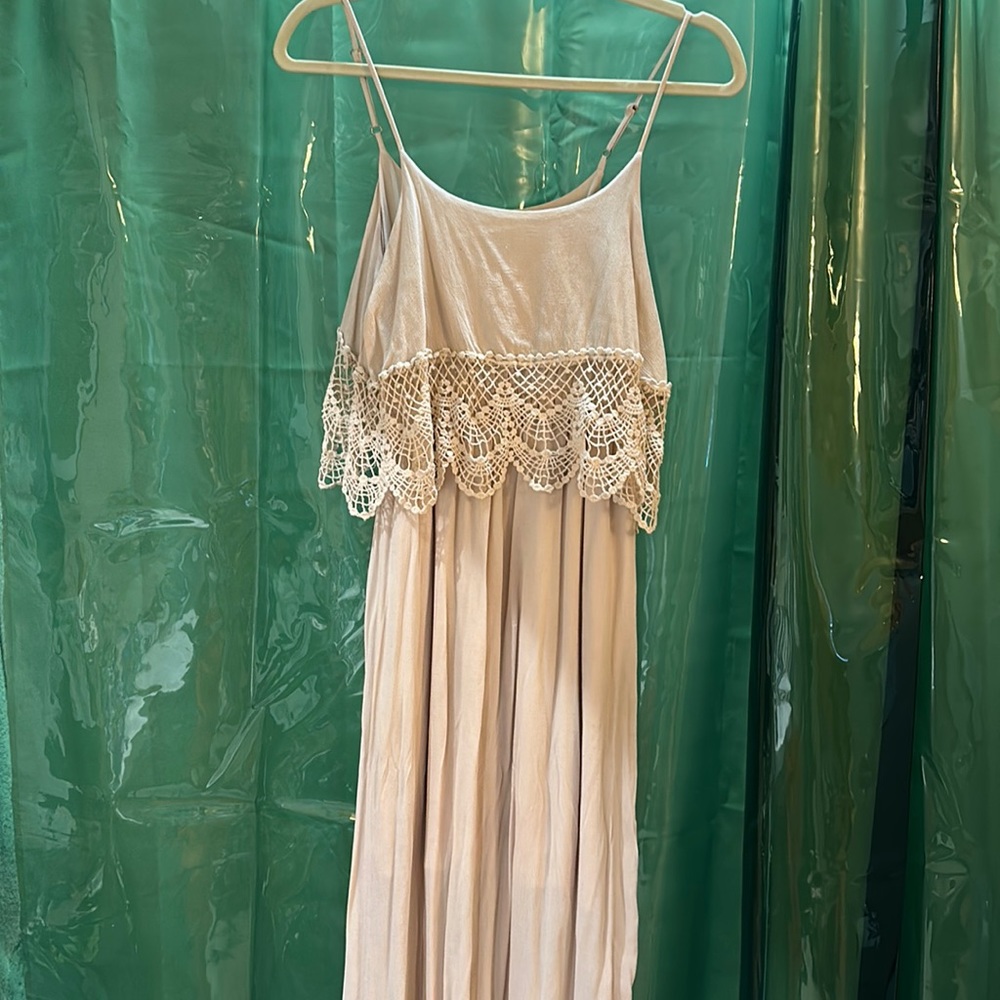 Beige maxi dress